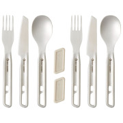 Besteckset Sea to Summit Detour Stainless Steel Cutlery Set 6 Piece silber Stainless Steel Grey
