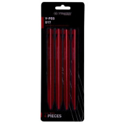 Zeltheringe-Set Trimm kolík V-PEG - D17 - sada 4 ks rot bordo anodized
