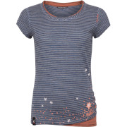 Damen-T-Shirt Chillaz Fancy Little Dot 2021 grau/orange IndigoBlueStripesWashed