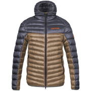 Herren-Daunenjacke Hannah Arden grün/grau asphalt/khaki stripe