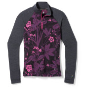 Damen-Funktionsshirt Smartwool W Classic Thermal Merino BL 1/4 ZB lila Purple Iris Floral