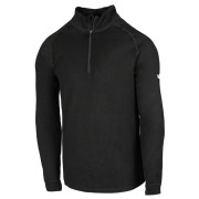 Herren-T-Shirt Zulu Merino 180 Zip Long schwarz Black