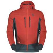 Herren Skijacke Scott Explorair Alpha rot/grau magma red/aruba green