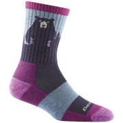 Damensocken Darn Tough Bear Town Micro Crew Lightweight With Cushion lila purple