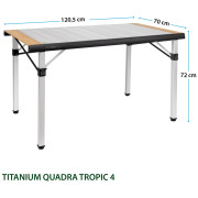 Campingtisch Brunner Quadra Tropic Adjustar 4