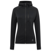 Damen Funktions-Sweatshirt Black Diamond Coefficient Fleece Hoody schwarz Black
