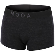 Damen-Boxershorts MOOA MerinoSilk 160 schwarz black melange