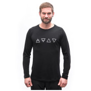 Herren-Funktionsshirt Sensor Merino Blend Elements black