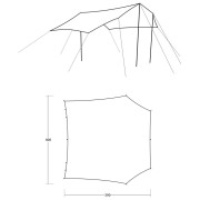 Zelterweiterung Outwell Louisiana Tarp TC