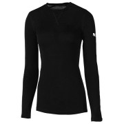 Damen-T-Shirt Zulu Merino 160 Long schwarz Black