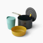 Geschirrset Sea to Summit Frontier UL One Pot Cook Set 1P 3 Piece 2L grau/blau