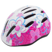 Kinderhelm Etape Rebel weiß/rosa White / pink-flowers
