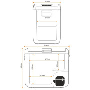 Kompressor-Kühlschrank Yolco NX50