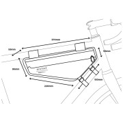 Fahrradtasche für den Rahmen Restrap Frame bag Small