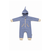 Kinderoverall DucKsday Polar Fleece Twin/Blue blau Blue/Sand