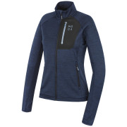 Damen-Sweatshirt MOOA Nyore Grid 220 dunkelblau navy melange