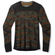 Herren-Funktionsshirt Smartwool M Intraknit Thermal Mrn Bl Pattern Crew grau/grün Winter Moss Mountain