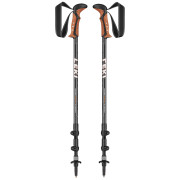 Trekkingstöcke Leki Khumbu Antishock grau/orange DarkanthraciteWhiteOrange