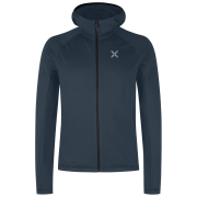 Herren Funktions-Sweatshirt Montura Fadis Grid Hooded Maglia dunkelblau Blueberry