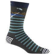 Herrensocken Darn Tough Animal Haus Crew khaki forest