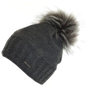 Damenmütze Sherpa Amber dunkelgrau MelDarkGray