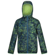 Kinderjacke Regatta Printed Lever blau/grün Moroccan Blue Scratch Print