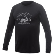 Herren-Funktionsshirt Sensor Merino Active Pt Van Life dl.rukáv schwarz