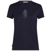 Damen-T-Shirt Icebreaker W Merino 150 Tech Lite SS Tee Lancewood dunkelblau MIDNIGHT NAVY