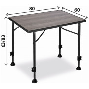 Campingtisch Brunner Linear Greywood 80