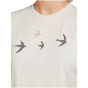 Damen-T-Shirt Icebreaker Women Merino 150 Tech Lite SS Tee Bird Transit