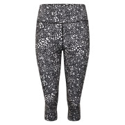Damen 3/4 Leggings Dare 2b Influential 3/4 schwarz/weiß Blk&WhiteDot