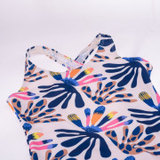 Kinderbadeanzug Aquawave Salava Jr - Summer Beige Flower Print