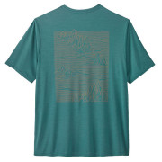 Herren-T-Shirt Patagonia M's Cap Cool Daily Graphic Shirt blau/grün Strataspire: Wetland Blue X-Dye