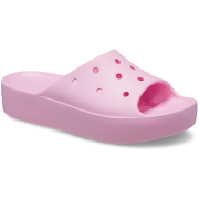 Damenpantoffeln Crocs Platform slide rosa Flamingo