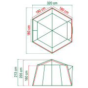 Zelt Coleman Polygon 6