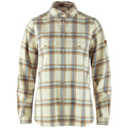 Damenhemd Fjällräven Övik Heavy Flannel Shirt W beige Chalk White-Fossil