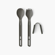 Besteckset Sea to Summit Frontier UL Cutlery Set 2 Piece Long grau Aluminium Hard Anodised Grey