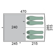 Zelt Pinguin Interval 4 Steel