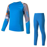 Kinder-Funktionsset Sensor Merino Impress Set blau Blue/Camo