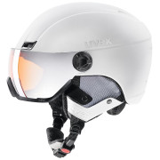 Skihelm Uvex HLMT 400 Visor style weiß WhiteMat