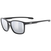 Sonnenbrille Uvex Lgl 52 schwarz/silber Black Matt / Mir.Silver