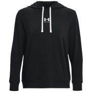 Damen-Sweatshirt Under Armour Rival Terry Hoodie 2024 schwarz Black / / White