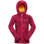 Kinder-Softshell-Jacke Alpine Pro Hooro rosa cabaret