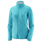 Damen-Sweatshirt Salomon Discovery Fz W blau DeepLagoonHeather