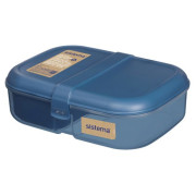Snack-Box Sistema OBP To Go Tříkomorová krabička s nádobou na jogurt 1,1 l blau