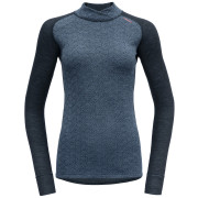 Damen-Funktionsshirt Devold Kvitegga Merino 230 Cross Neck dunkelblau Ink
