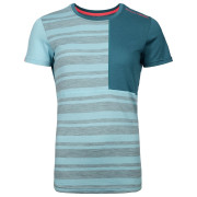Damen-Funktionsshirt Ortovox W's 185 Rock'n'Wool Short Sleeve W hellblau Ice Waterfall