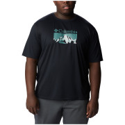 Herren-T-Shirt Columbia Zero Rules Short Sleeve Graphic Shirt schwarz Black, Fractal Peaks Graphic