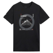 Herren-T-Shirt 4F Tshirt M3120 schwarz DEEP BLACK
