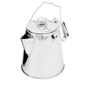 Kaffeefilterhalter GSI Outdoors Glacier Stainless 8 Cup Percolator silber